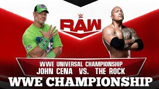 THE ROCK VS JOHN CENA | WWE UNIVERSAL CHAMPIONSHIP | WWE