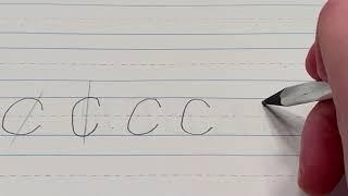 Capital "C" in cursive