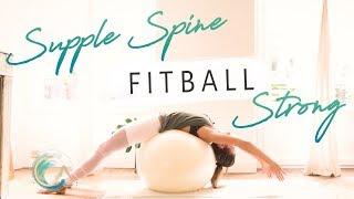 ULTIMATE FITBALL WORKOUT for a strong back and spine - 30+ minutes