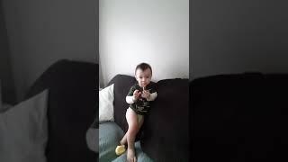 Nathan tries a pickle