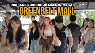 Luxury Shopping in MAKATI CITY | Beautiful Scene  Walking Around Greenbelt Mall | Philippines[4K]