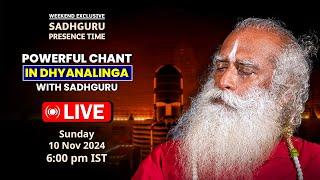 LIVE | POWERFUL CHANT In DHYANALINGA with SADHGURU | 10 Nov 2024 | Presence Time | Sunday Suspense