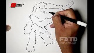 Cara Menggambar Peta Pulau Sulawesi @firmanatd526