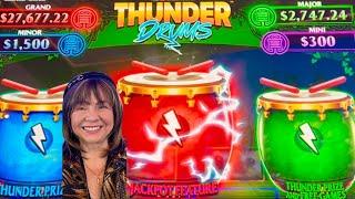 DRUMS ARE BEATING BONUS AFTER BONUS! JACKPOT FEATURE