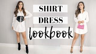 10 SHIRT DRESS OUTFIT IDEAS // Spring Lookbook & How to Style