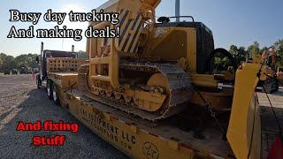 Fixing equipment, trucking sold items and picking up new items traded in all in one day!