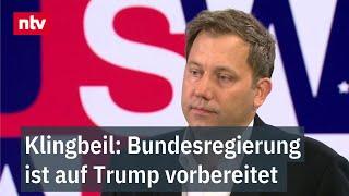 Klingbeil: Bundesregierung ist auf Trump vorbereitet - SPD-Chef zur US-Wahl | ntv