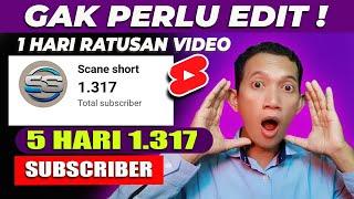 ide konten tanpa edit,cara membuat video short di youtube,1 Hari Buat Ratusan Video Shorts