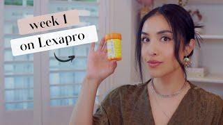 My Personal Experience with Anti-Depressants: Lexapro Week 1