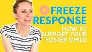 Foster Parent Supporting Foster Child Who Freezes or Shuts Down - Freeze Response