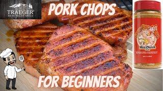 Smoke pork chops on Traeger grill - Traeger pork chops - meat church rub's