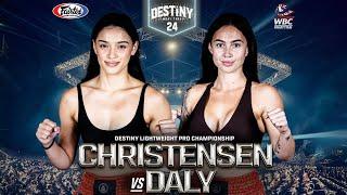 Shania Christensen Vs Tegan Daly - Destiny MuayThai 24