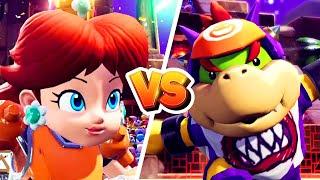 Mario Strikers Battle League - Daisy vs Bowser Jr. (Hard CPU) Gameplay