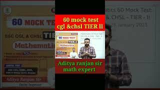 60 mock test cgl &chsl TIER ll Aditya ranjan sir #shorts