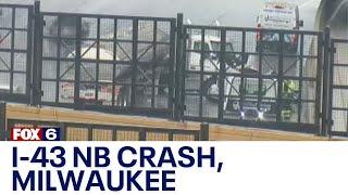 Two right lanes blocked on NB I-43 | FOX6 News Milwaukee