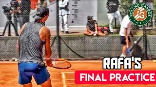 Rafael Nadal's Last Farewell Practice Session at Roland Garros 2024