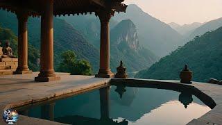 Mountain Sanctuary: Celestial Pool with Majestic Views  ️  Tibetan Healing Flute 