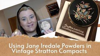 Using Jane Iredale Powder Foundations in Vintage Stratton Compacts