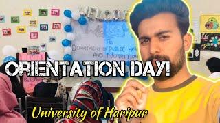 ORIENTATION DAY VLOG | University of Haripur