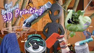 Top 9 Cool Backyard 3D Printing #3dprinting  #BackyardCreations  #SlothPlanter #alien