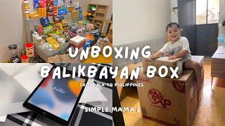 UNBOXING BALIKBAYAN BOX | FROM CALIFORNIA USA TO PHILIPPINES | Simple Mama E