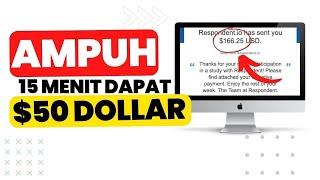 15 MENIT DAPAT $50 , KERJA ONLINE dibayar per hari - Cara Dapat Uang Dari Internet