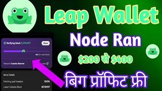 MAKE BIG PROFIT WITH NODE RAN LEAP WALLET FROM $200 TO $400 FOR FREE?