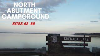 RV Camping at Grenada Lake Mississippi, North Abutment Campground (sites 62-88)