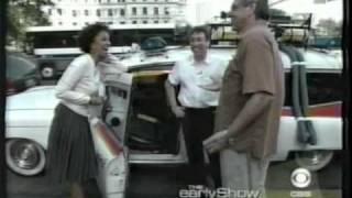 Ivan Reitman & Harold Ramis show off the Ghostbusters Car on "The Early Show"