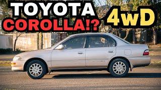 This JDM Toyota Corolla has 4WD and a DIFF LOCK?! 1993 Toyota Corolla 5 Speed AE104 Drive POV Review