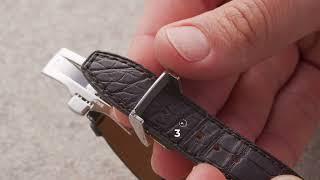 Baume & Mercier Tutorial - How to set up my leather strap?