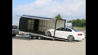 BMW M3 im Autotrailer - Cargo Race Master 230x560cm 3,5t bei KOCH PKW Anhänger Autotransporter