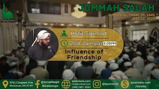 Influence of Friendship | Hafiz Sarmad | Dec 22 2023