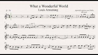 WHAT A WONDERFUL WORLD: Bb inst (clarinete,trompeta,saxo sop/tenor)(partitura con playback)