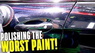 Mercedes E63 S AMG / Polishing Trashed Black Paint! #vonixx #detailing #polishing