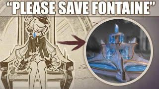 Explanation of Furina's Crying (Easter-Egg) is Fontaine LORE Related | Genshin Impact