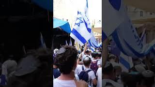 Jerusalem Day celebrations.The Israeli Dance of Flags.Israel 2025