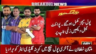 Psl 2024 Latest Points Table Today After Match 30 | Latest Psl 9 Points Table Today  | HBL PSL 2024