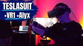 15,000 dollars of VR gear on my body!! TESLASUIT with Somnium VR1 and Half-Life: Alyx