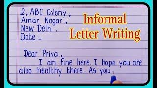 Informal Letter Writing In English | How to write Informal letter In English