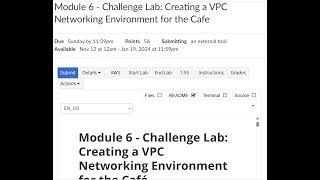 Module 6 - Challenge Lab: Creating a VPC Networking Environment for the Café | AWS SAA | ALX