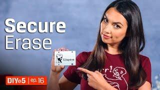 How To Format A Hard Drive Like The NSA!  DIY in 5 Ep. 16