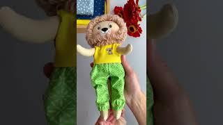 Handmade soft animal toys Lion, gift for children