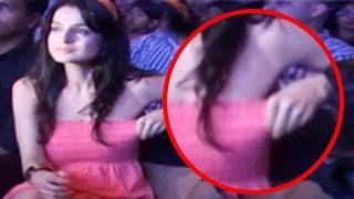 Ameesha Patel SHOCKING Nip Slip - WARDROBE MALFUNCTION