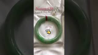 Vòng Cẩm thạch tự nhiên kiểm định Sịn đẹp ni 49mm ạ