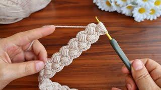 Very easy crochet bag handle, belt, cord knitting pattern - Very Easy Cord Knitting Pattern...