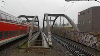 Hamburg-Tonndorf - Durchfahrt des RegionalExpress 8 von Lübeck Hbf nach Hamburg Hbf