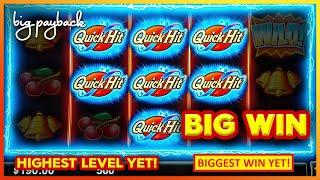 7 Quick Hits + 3 Bonuses = BIGGEST WIN YET! Quick Hit Blitz Slots!