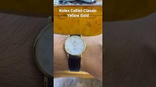 Rolex Cellini Classic 18k yellow gold #rolex #watch #vintage #classic #shorts #cellini #dresswatch