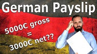 German Payslip Explained | Gross Salary & Net Salary, Income Taxes, Social Security, Public Pension